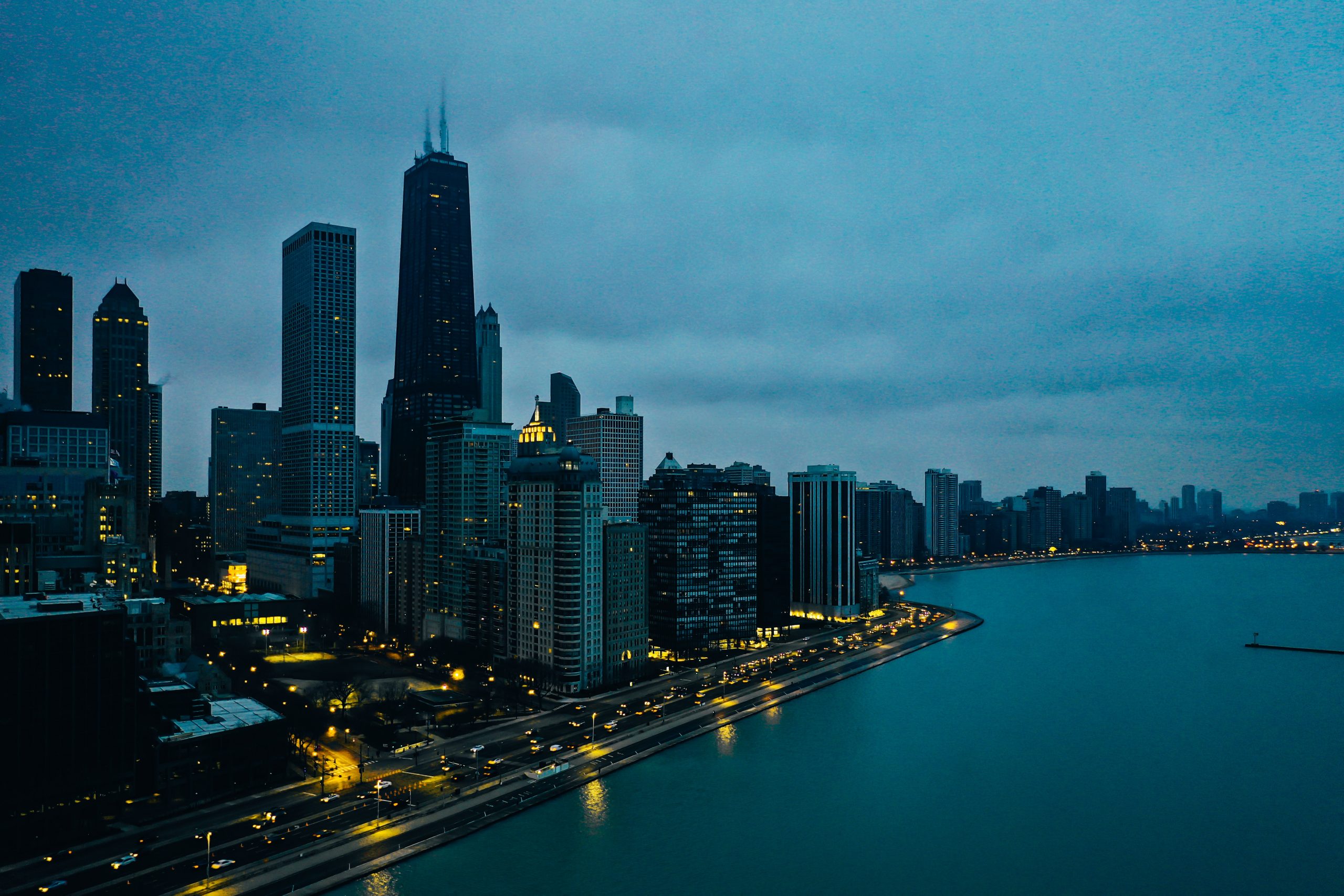 city landscape , lights